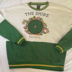 The Lord of the Rings The Hobbit Sweatshirt Embroidered The Shire Large LOTR